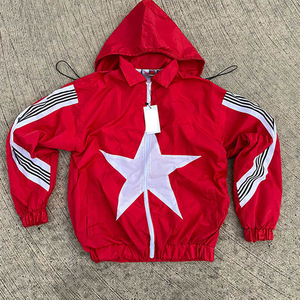 Conjunto Deportivo Personalizado con Capucha, Bordado e Impreso, de Poliéster/Algodón, Chaqueta con Cordón, Pantalones Deportivos con Franjas Laterales, para Gimnasio y Correr, Invierno - Product Image 2