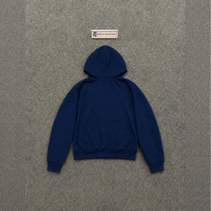 เสื้อฮู้ดดี้โอเวอร์ไซส์สีน้ำเงินกรมท่าพรีเมียม ลายกราฟิก แนวสตรีทแฟชั่น ผ้าฝ้ายเฟรนช์เทอร์รี่ ทรงปกติ ใส่สบาย เหมาะกับฤดูใบไม้ร่วง - Product Image 6