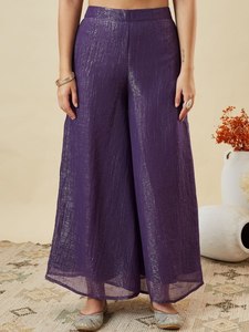 KURTI WITH PLAZZO & DUPATTA Product Details <b>Kurta</b> Fabric Crunchy <b>Silk</b> TOP LEBGTH 32 Plazzo Fabric - Product Image 6