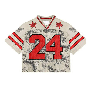 Maillot de football personnalisé numéro 56 en maille verte pour homme, à manches courtes, col en V, respirant, vêtements d'équipe toutes saisons - Product Image 3