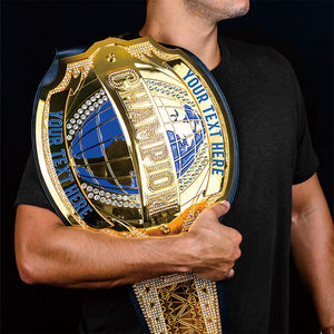 Ceintures de boxe et de kickboxing en cuir souple personnalisées par le fabricant pour le championnat du monde poids lourd de la boxe en équipe - Product Image 1