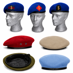 New Black Formal Security <b>Beret</b> Breathable Mesh Outdoor Cap For Men and Women Summer 100% Wool India - Product Image 1