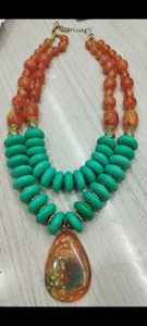 สร้อยคอประดับลูกปัดเรซิ่นโมเสกขายส่งสำหรับผู้หญิง เหมาะสำหรับเป็นของขวัญ มีจำหน่ายในราคาขายส่งสำหรับการส่งออก GC-NK-272 - Product Image 6