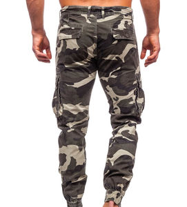 Pantalon cargo camouflage homme style décontracté OEM, 6 poches, coupe slim, respirant, séchage rapide, 100% coton, pantalon tactique pour homme - Product Image 2