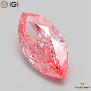 เพชร CVD ทรงมาร์คีส์ ความใส VS1 สีชมพูสดใส น้ำหนัก 1.50 กะรัต พร้อมใบรับรอง IGI สำหรับคอลเลคชั่นเจ้าสาว - Product Image 3