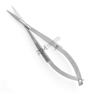 Best Ranking Product Silver Shin And Black Plasma Coated Color Stainless Steel Scissor Sharp Straight Tip Spring Scissor Set - Product Image 5