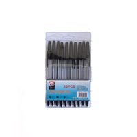 Stylos à bille en plastique noir Modèle 04519 pour usage au bureau et à l'école Fabriqué en Chine