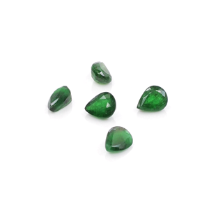 Perlas calibradas de esmeralda natural de Zambia de 3x5 mm, piedras preciosas facetadas sueltas naturales para la fabricación de joyas, listas para usar. - Product Image 1