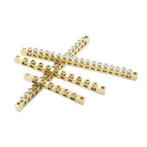 Bhagwati véritable laiton très neutre métal Rectangle barre liens équipement électrique borniers raccords conception personnalisée - Product Image 3