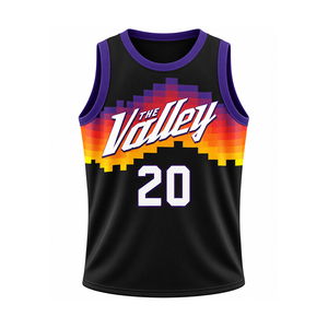 Maillot de basketball pour homme Blanc Rouge Noir 0 Sublimé Col en V Sans manches Maille Coupe athlétique Toutes saisons - Product Image 5
