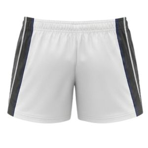 Pantalones Cortos de Netball Sublimados Blancos y Negros Unisex, Uniforme Deportivo de Poliéster, Ropa Deportiva Ligera con Paneles Laterales para Entrenamiento - Product Image 2