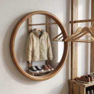Espejo de Pared de Madera Premium Orion Handicraft, Marco de Madera Natural Moderno, Espejo Decorativo Hecho a Mano, Ecológico, para Interiores del Hogar - Product Image 4