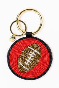 Porte-clés brodé à la main avec perles de rocaille et étiquette personnalisée, porte-clés brodé de perles de rocaille avec nom pour breloques de sac, Craftera Exports - Product Image 3