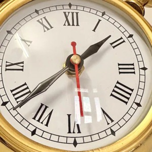Reloj de Escritorio de Cuarzo con Función de Repetición, Reloj Despertador Tradicional de Latón con Forma Circular y Números Romanos - Product Image 3