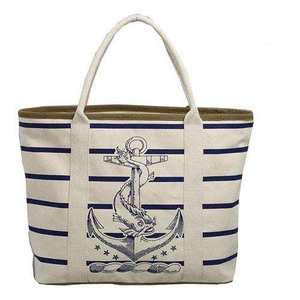 Wholesale Custom Cotton Jute Canvas Tote Messenger Bag Women <b>Medium</b> Shoulder <b>Handbag</b> with Rope Handle for Travel Shopping - Product Image 1