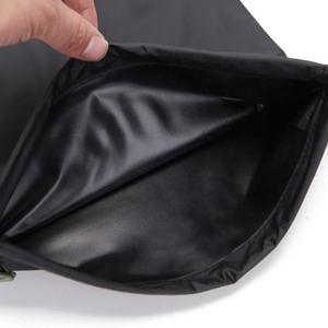 Custom <b>Waterproof</b> Foldable Nylon Black <b>Drawstring</b> <b>Bag</b> Small Gift Packing Pouches with Nylon <b>Bag</b> for Travel - Product Image 5