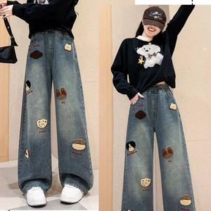 Plus Size Mid Waist Women <b>Flare</b> <b>Jeans</b> Solid <b>Vintage</b> High Street Slimming Breathable High-quality Denim Pants New - Product Image 5