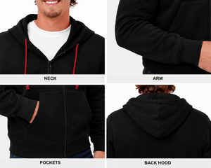 Men's Full <b>Zip</b> <b>Hoodie</b> Custom Logo <b>Fleece</b> <b>Zip</b> <b>Up</b> <b>Hoodie</b> Heavyweight Cotton Blank Hooded Sweatshirt Wholesale Streetwear <b>Hoodie</b> - Product Image 2