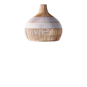 Durable Handmade Rattan Lampshade Wholesale Decorative Eco Friendly Lightweight Customizable from Vietnam - Product Image 5