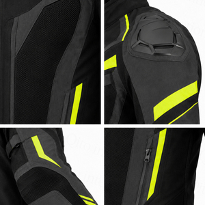High Performance Anti Abrasion Poly Mesh Track <b>Biker</b> <b>Jacket</b> Reflective High Vis Strips Textile Motorbike <b>Jacket</b> With Protection - Product Image 5
