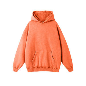Men's Oversized Hooded Sweatshirt Solid Color Cotton Casual Autumn Wear Pocket Design Regular Fit - Product Image 6