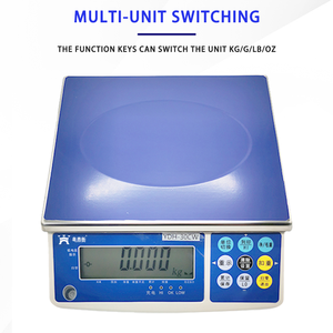 30 किलोग्राम वाणिज्यिक इलेक्ट्रॉनिक बेंच स्केल उच्च सटीकता के नेतृत्व में स्टेनलेस स्टील छोटे औद्योगिक गणना तालिका ओएम - Product Image 2