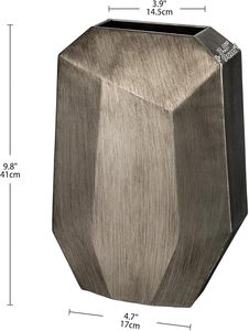 แจกันดอกไม้อลูมิเนียมดีไซน์หรูหราทันสมัย ตกแต่งบ้านสวยงาม น้ำหนักเบา ทนทาน ใช้เป็นของตกแต่งกลางโต๊ะได้อย่างมีสไตล์ พร้อมดีไซน์หรูหรา - Product Image 4