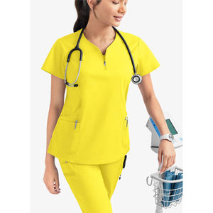 Blusa Médica Ajustada para Mujer, Cuello en V, Nueva, Uniforme de Enfermera, Farmacia, Hospital, Colores Personalizados, 3XL, Uniforme Médico Unisex para Doctor - Product Image 4