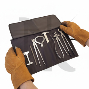 Kit de Herrador Reutilizable de Grado Veterinario, Juego de Herramientas Profesionales de Acero Inoxidable para Tratamiento Clínico de Abcesos Equinos - Product Image 6