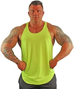 Custom Men's Plus Size Cotton Tank Tops Knitted Sweat <b>Vest</b> Summer Casual <b>Stringer</b> Tank Top for Men - Product Image 3