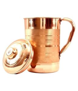 Bouteille d'eau classique en cuivre pur, écologique, anti-fuite, grande capacité, logo personnalisable, gourde en métal pour la maison - Product Image 5