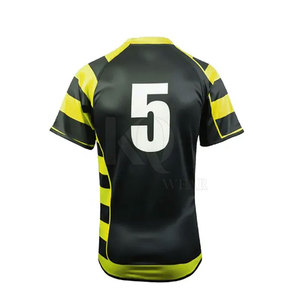 Ensemble d'uniformes de rugby tendance pour hommes – Design personnalisé de haute qualité, toucher doux, respirant, léger, coupe confortable, manches courtes - Product Image 6