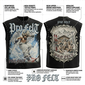 Débardeur Homme Vintage Gothique Léger Personnalisé avec Motif, Style Streetwear Punk de Haute Qualité, Col Rond, Été - Product Image 3