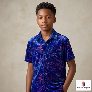 Tissu en velours imprimé multicolore à effet métallisé, idéal pour robes, vêtements de mode et textiles de maison – Fabrication sur mesure OEM/ODM - Product Image 1
