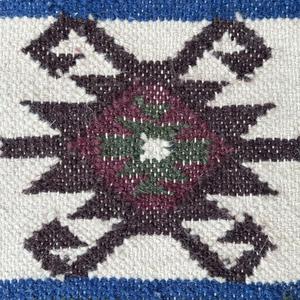 Alfombra dhurrie de algodón y lana tradicional, alfombra kilim en 4x6 pies, perfecta para entradas y rincones acogedores - Product Image 5