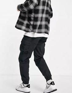 <b>Men</b> Midweight <b>Baggy</b> Cargo <b>Trousers</b> Loose Fit Full Length Drawstring Elastic Waist Printed Utility Jogger Pants Quick Dry - Product Image 4