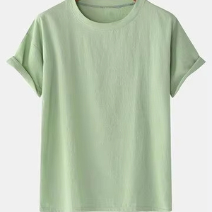 T-shirt vintage en tissu Dobby polyester/coton délavé à l'acide de haute qualité pour homme, coupe classique, personnalisable, vierge avec logo motif sur le devant - Product Image 1