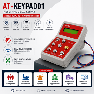 AT-KEYPAD01 แป้นพิมพ์โลหะอุตสาหกรรม |   โมดบัส TCP/IP และ RS485 |   ผู้ผลิต OEM สำหรับ PLC และ SCADA - Product Image 1