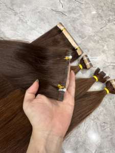 VIETGLOBAL <b>HAIR</b> STRAIGHT STRAIGHT <b>TAPE</b> <b>in</b> <b>HAIR</b> 100 NATURAL RAW <b>HAIR</b> <b>EXTENSIONS</b> SUPER DOUBLE DRAWN - Product Image 5