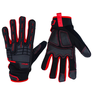 Premium Cut Resistant Waterproof <b>Thumb</b> TPR Back Impact Level 3 Safety <b>Cuff</b> Yellow Grain Cowhide Leather Working Safety Gloves - Product Image 4