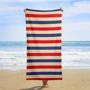 Toalla de Playa de Algodón Personalizada, Suave, Absorbente, Hipoalergénica, con Diseño a Cuadros, de Lujo, Comprimida, para Adultos - Product Image 2
