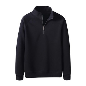 Sweat-shirt chaud en gros, demi-zippé, en molleton épais pour les assortiments automne-hiver - Product Image 4