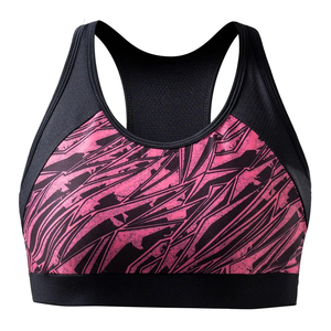 RIZNA ENTERPRISES Women's High <b>Support</b> Breathable Sports Bra for Yoga Running Padded <b>Crop</b> <b>Top</b> Removable Pads Heat-Transfer - Product Image 6