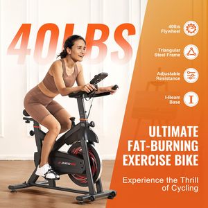 Bicicleta de Ejercicio Estática con Resistencia Magnética Ajustable, Bicicleta de Cardio para el Hogar con Funcionamiento Silencioso - Product Image 2