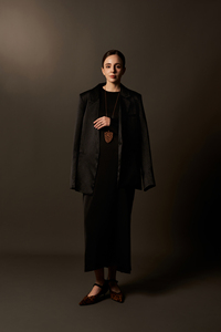 Blazer de Lana para Mujer, Tejido, Cierre de un Botón, Color Sólido, Transpirable, Doble Forro, Tafetán de Seda, ODM OEM, Elegante y Minimalista para Oficina - Product Image 3