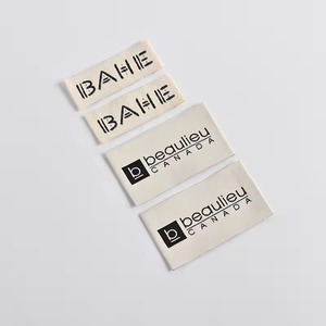 Étiquettes tissées pour vêtements, étiquettes de col personnalisées avec logo de marque, haute densité, respirantes, les plus vendues - Product Image 2