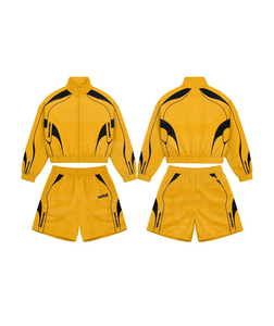 2026 Unisex Sporty Tracksuit 2 Piece Zipper Jacket Shorts Breathable Polyester/Nylon Regular Fit Stand Collar Tracksuik - Product Image 6