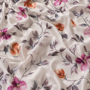 Tela de Rayón con Estampado Floral Rosa, Textil Tejido con Patrón Personalizado para Prendas de Vestir - Product Image 4