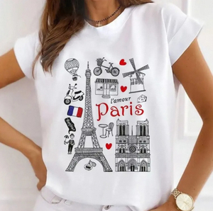 T-shirt blanc pour femmes de haute qualité personnalisé, design unique, logo simple, taille plus, coupe ample - Product Image 2