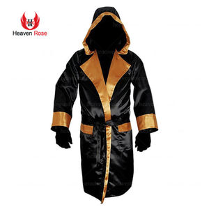 Bata de Boxeo Personalizada de Satén Sublimado, Ligera y Profesional, para Entrada de Luchadores, con Logotipo Personalizado - Product Image 6